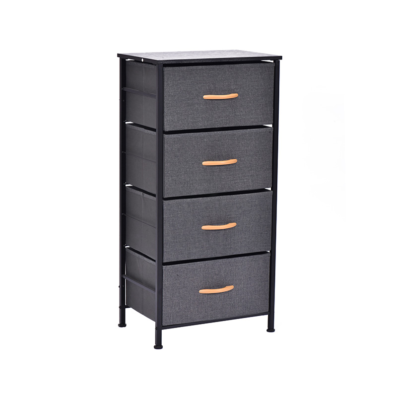Metal storage cabinet with 4 Fabric Drawer